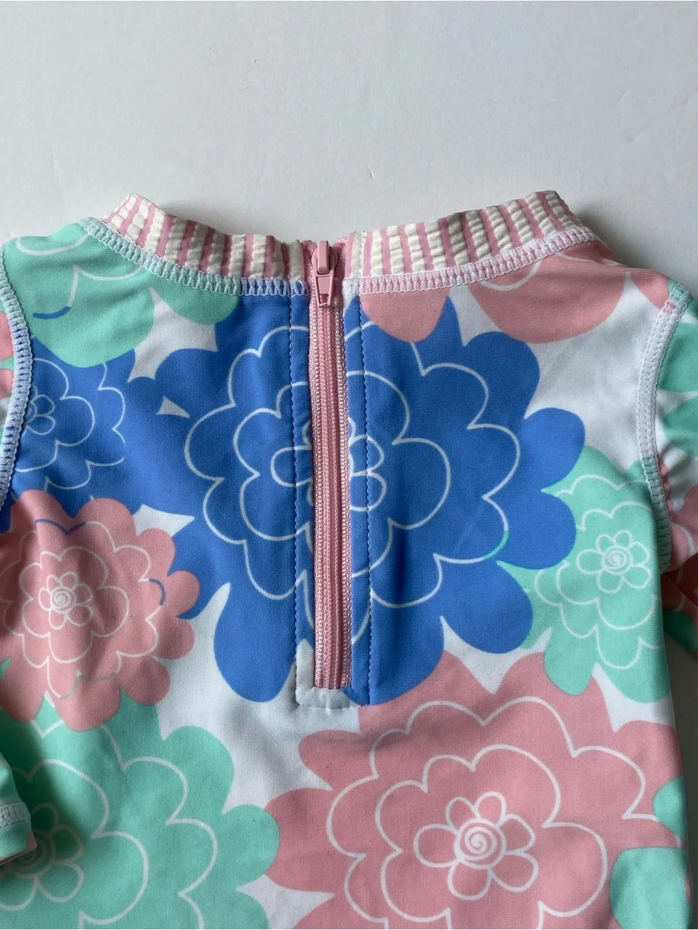 Ruffle Butts Shirt Girl's Size 6 12 Months Baby Girls floral fabric work pink